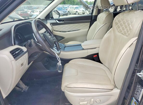 KM8R5DHE1LU129597 2020 HYUNDAI PALISADE Black Widok wnętrza z przodu