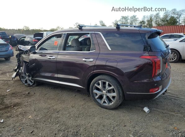 KM8R5DHE1MU250051 2021 HYUNDAI PALISADE Burgundy უკანა მარცხენა