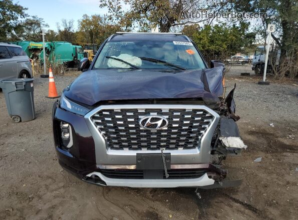 KM8R5DHE1MU250051 2021 HYUNDAI PALISADE Burgundy წინა ხედი