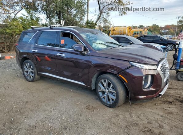 KM8R5DHE1MU250051 2021 HYUNDAI PALISADE Burgundy წინა მარჯვენა