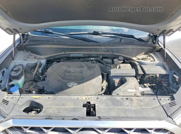 KM8R5DHE2LU077090 2020 HYUNDAI PALISADE Silver Engine compartment view