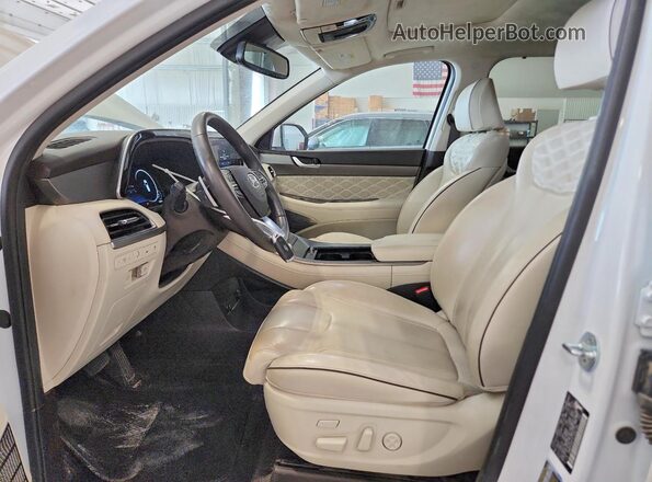 KM8R5DHE3LU092164 2020 HYUNDAI PALISADE White წინა სალონის ხედი