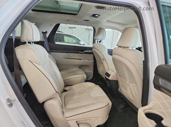 KM8R5DHE3LU092164 2020 HYUNDAI PALISADE White უკანა სალონის ხედი