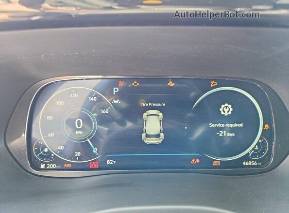 KM8R5DHE3MU200204 2021 HYUNDAI PALISADE Black Widok zestawu wskaźników