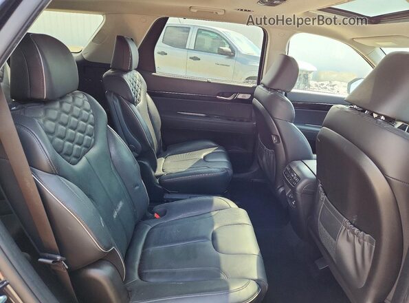 KM8R5DHE3MU200204 2021 HYUNDAI PALISADE Black Widok wnętrza z tyłu