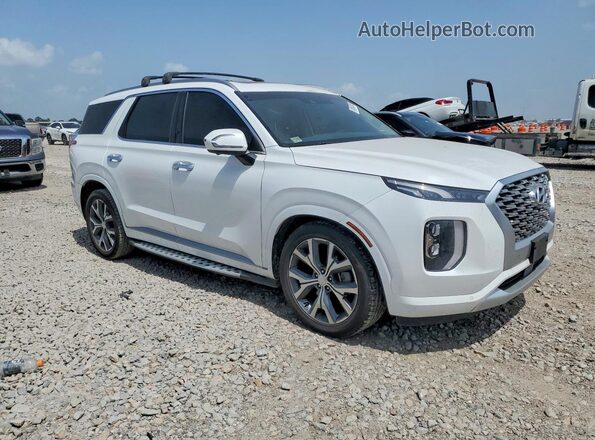 KM8R5DHE4MU225368 2021 HYUNDAI PALISADE White Передня права чверть