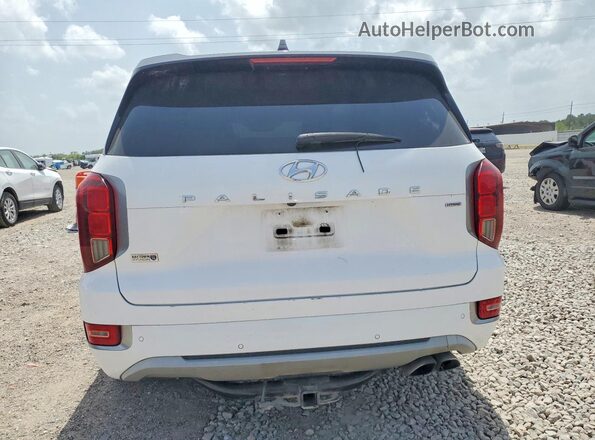 KM8R5DHE4MU225368 2021 HYUNDAI PALISADE White Вид ззаду