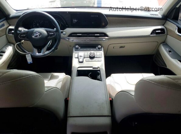 KM8R5DHE4MU225368 2021 HYUNDAI PALISADE White Вид панелі приладів