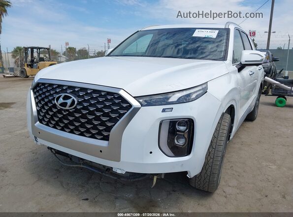 KM8R5DHE4MU277387 2021 HYUNDAI PALISADE White Front view