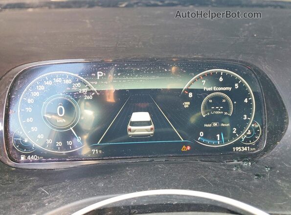KM8R5DHE5LU040387 2020 HYUNDAI PALISADE Gray Вид щитка приладів