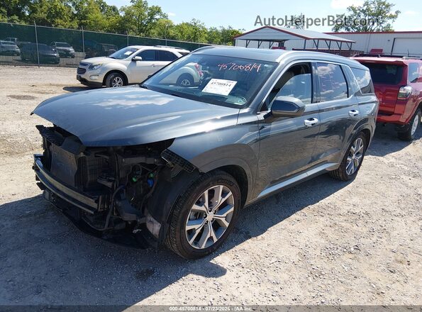 KM8R5DHE5MU208403 2021 HYUNDAI PALISADE Navy Vista tres cuartos delantera izquierda