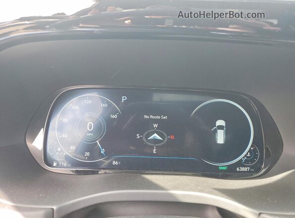 KM8R5DHE6LU039314 2020 HYUNDAI PALISADE Charcoal Вид щитка приладів