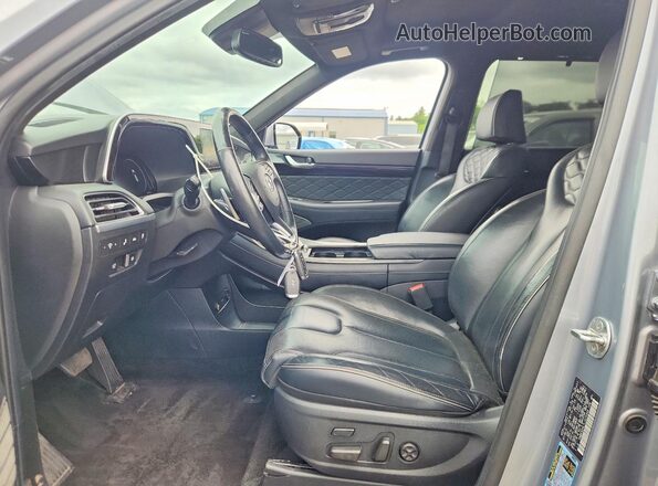 KM8R5DHE7LU075948 2020 HYUNDAI PALISADE Silver Вид салону спереду