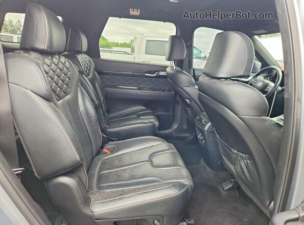 KM8R5DHE7LU075948 2020 HYUNDAI PALISADE Silver Вид задньої частини салону