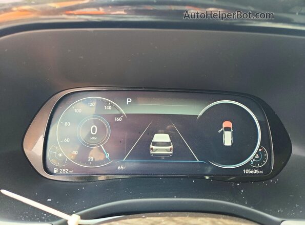 KM8R5DHE8LU055062 2020 HYUNDAI PALISADE Gray ხელსაწყოთა პანელის ხედი