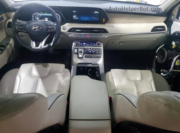 KM8R5DHE8MU315512 2021 HYUNDAI PALISADE White Dashboard view