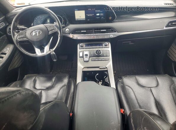 KM8R5DHE9LU034611 2020 HYUNDAI PALISADE Gray Առջևի վահանակի տեսք