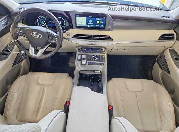 KM8R5DHE9LU068144 2020 HYUNDAI PALISADE Blue Widok deski rozdzielczej