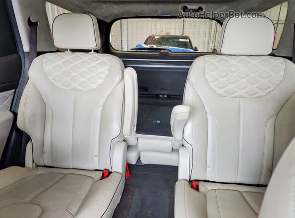 KM8R5DHE9LU068144 2020 HYUNDAI PALISADE Blue Widok tylnych siedzeń