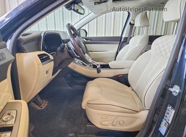 KM8R5DHE9LU068144 2020 HYUNDAI PALISADE Blue Widok wnętrza z przodu