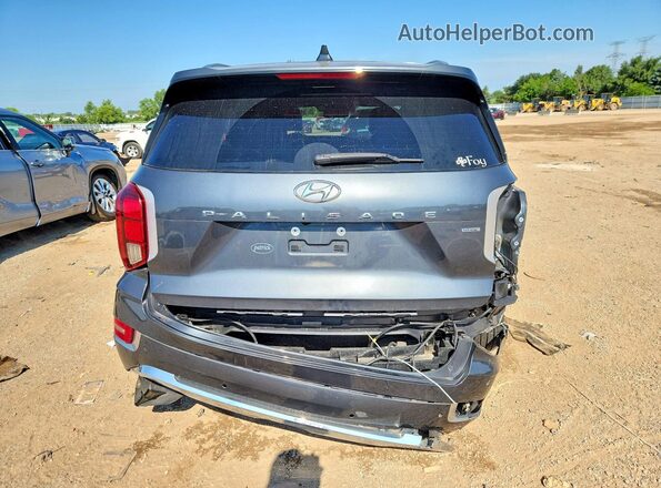 KM8R5DHE9LU124776 2020 HYUNDAI PALISADE Black Вид ззаду