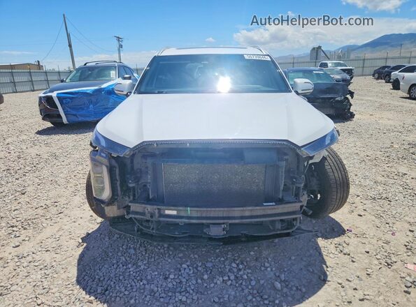 KM8R5DHEXLU044919 2020 HYUNDAI PALISADE White Vista frontal