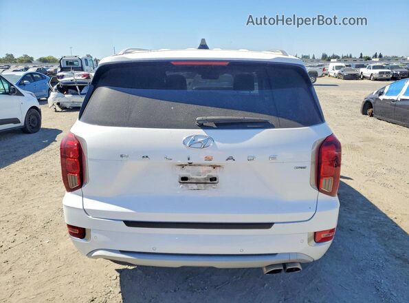 KM8R5DHEXMU192442 2021 HYUNDAI PALISADE White Вид ззаду