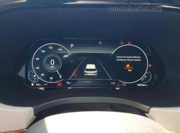 KM8R5DHEXMU192442 2021 HYUNDAI PALISADE White Вид щитка приладів