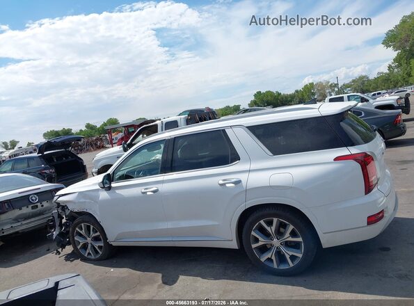 KM8R5DHEXMU210860 2021 HYUNDAI PALISADE White Սալոնի 360 աստիճան տեսք