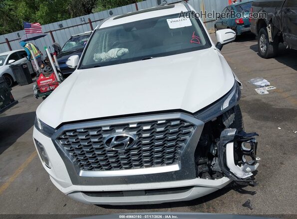 KM8R5DHEXMU210860 2021 HYUNDAI PALISADE White Սարքավորումների վահանակի տեսք