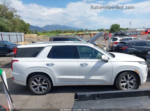 KM8R5DHEXMU210860 2021 HYUNDAI PALISADE White Սալոնի հետևի տեսք