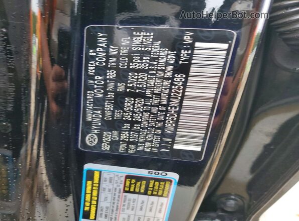 KM8R5DHEXMU225486 2021 HYUNDAI PALISADE Черный Вид наклейки с VIN-кодом