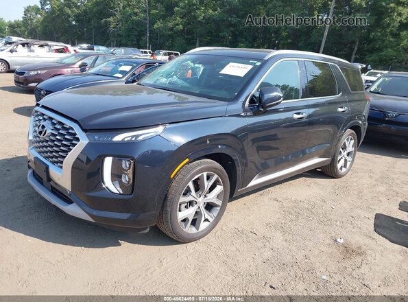 KM8R5DHEXNU374238 2022 HYUNDAI PALISADE Navy Front left