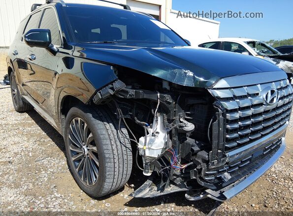 KM8R74GE6PU593082 2023 HYUNDAI PALISADE Черный Вид спереди