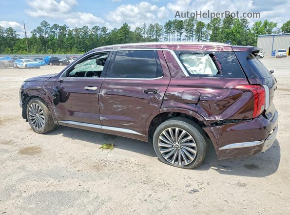 KM8R74GE6RU782866 2024 HYUNDAI PALISADE Maroon Tył lewy