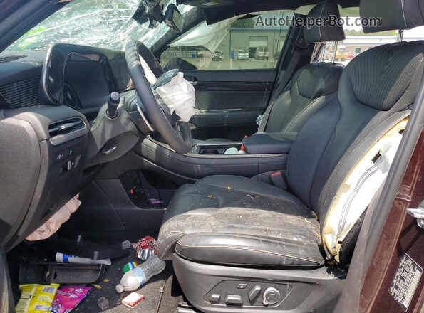 KM8R74GE6RU782866 2024 HYUNDAI PALISADE Maroon Widok wnętrza z przodu