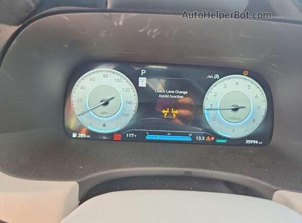 KM8R74GE7PU574086 2023 HYUNDAI PALISADE Gray Vista del cuadro de instrumentos