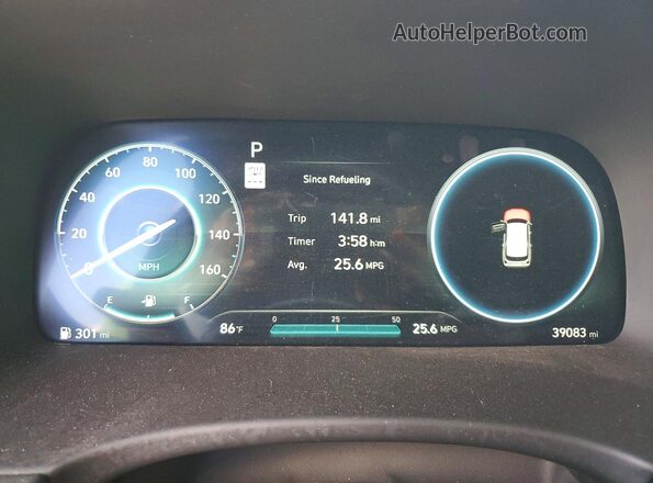 KM8R74GEXSU817480 2025 HYUNDAI PALISADE Black Вид щитка приладів