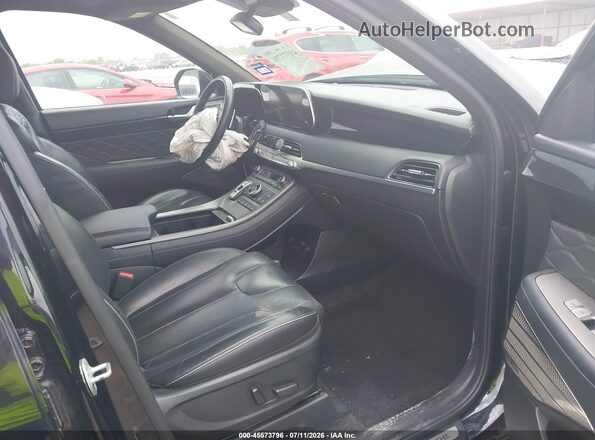 KM8R74HE2MU318173 2021 HYUNDAI PALISADE Black Widok wnętrza z przodu