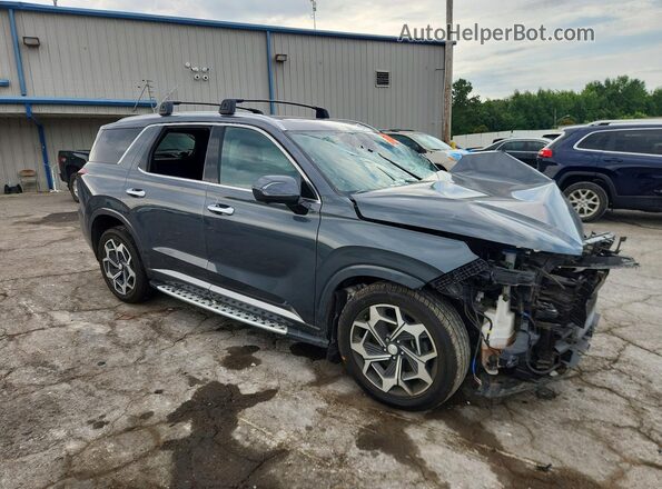 KM8R74HE2NU372977 2022 HYUNDAI PALISADE Gray Передня права чверть