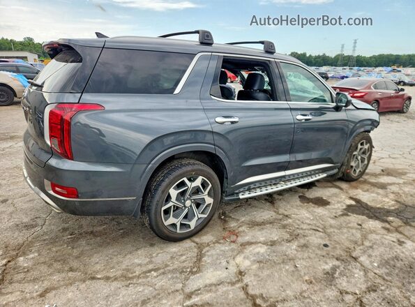 KM8R74HE2NU372977 2022 HYUNDAI PALISADE Gray Задня права чверть