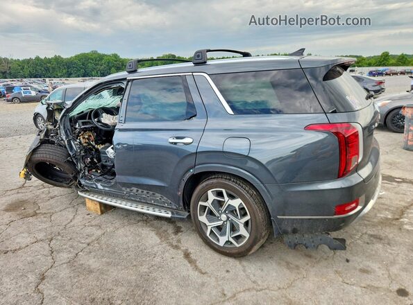 KM8R74HE2NU372977 2022 HYUNDAI PALISADE Gray Задня ліва чверть