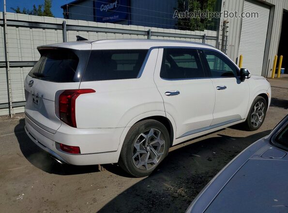 KM8R74HE4MU262768 2021 HYUNDAI PALISADE White Trasero derecho