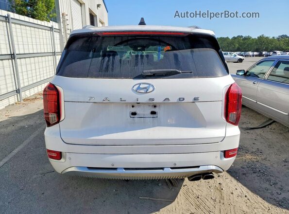 KM8R74HE4MU262768 2021 HYUNDAI PALISADE White Vista trasera