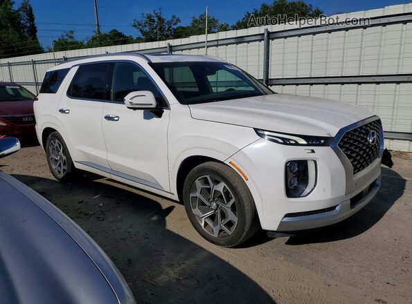 KM8R74HE4MU262768 2021 HYUNDAI PALISADE White Delantero derecho