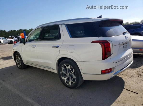 KM8R74HE4MU262768 2021 HYUNDAI PALISADE White Trasero izquierdo