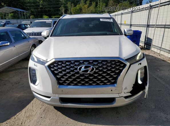 KM8R74HE4MU262768 2021 HYUNDAI PALISADE White Vista frontal