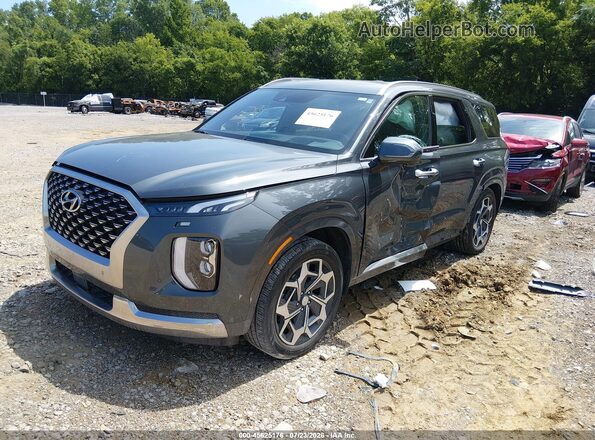 KM8R74HE7NU406069 2022 HYUNDAI PALISADE Серый Передняя левая четверть