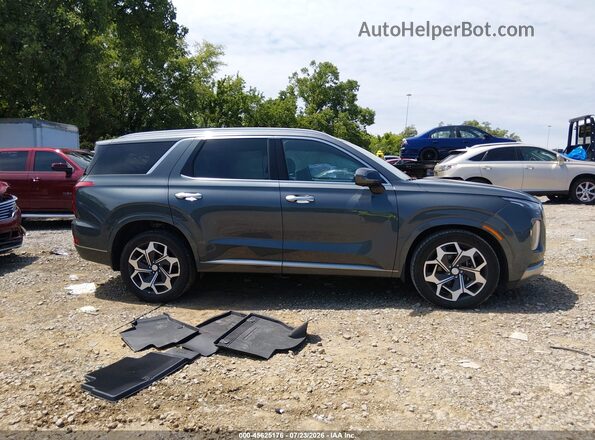 KM8R74HE7NU406069 2022 HYUNDAI PALISADE Серый Вид задней части салона