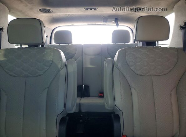 KM8R74HE8NU355682 2022 HYUNDAI PALISADE White Vista de los asientos traseros